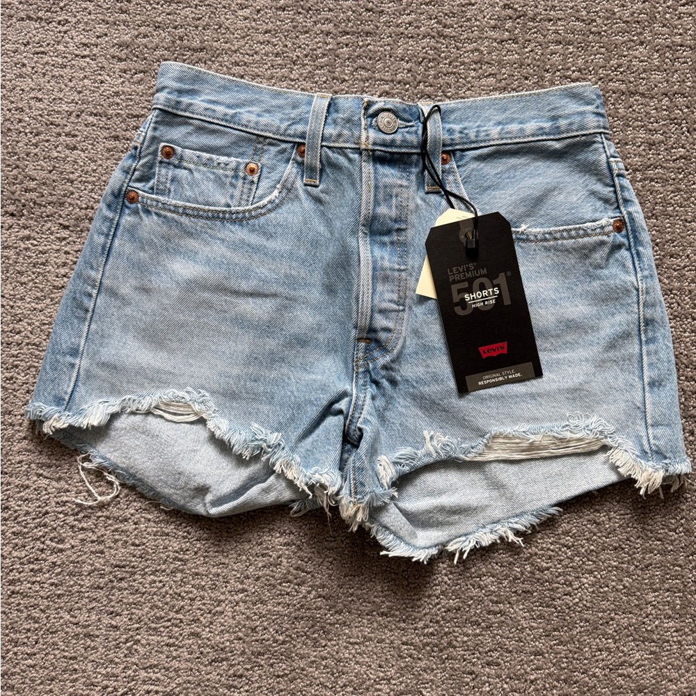 Women’s Levi’s 501 High Rise Denim Shorts Size 26
